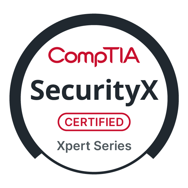 CompTIA SecurityX certification badge